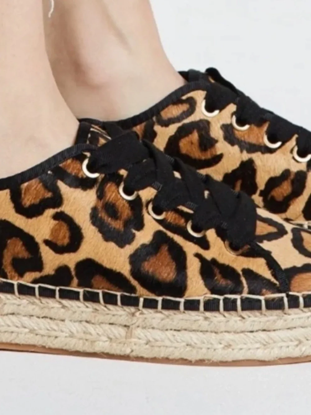 Sam Edelman Celina Platform Espadrille leopard/cheetah print, size 8 1/2